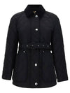 Diamond Quilted Nylon Jacket Black - BURBERRY - BALAAN 3