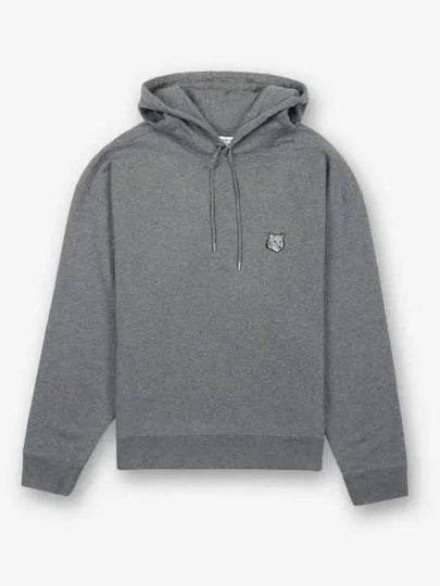 Bold Fox Head Patch Oversize Hoodie Grey - MAISON KITSUNE - BALAAN 2