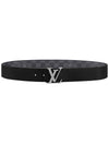 LV Initial 40MM Reversible Leather Belt Graphite - LOUIS VUITTON - BALAAN 4