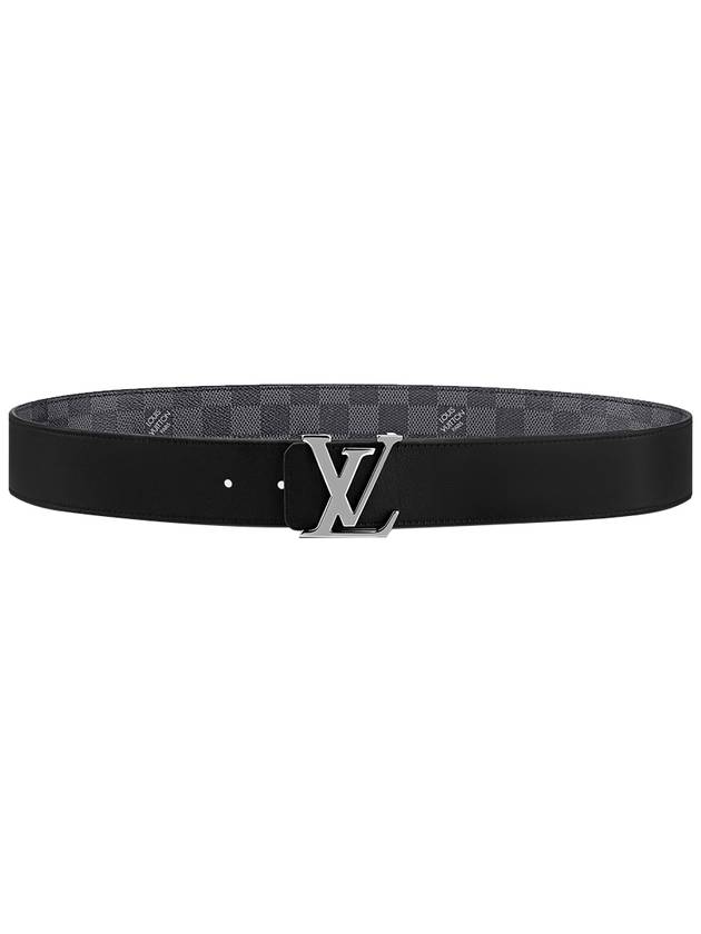 LV Initial 40MM Reversible Leather Belt Graphite - LOUIS VUITTON - BALAAN 4