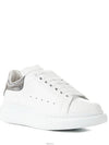 Women's Oversole Crocodile Silver Tab Sneakers White - ALEXANDER MCQUEEN - BALAAN 5