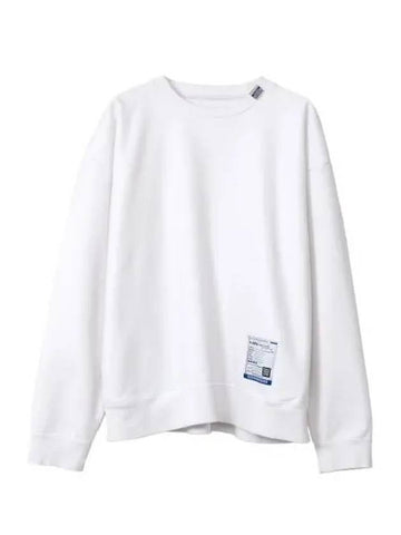 I12PO502 White French Terry Pullover Sweatshirt - MIHARA YASUHIRO - BALAAN 1