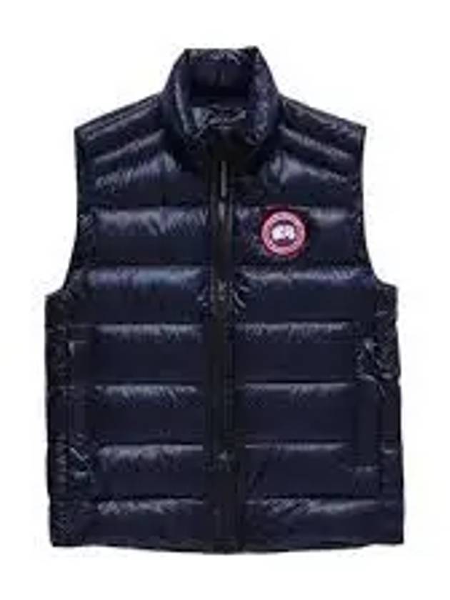 Crofton Logo Patch Padded Vest Atlantic Navy - CANADA GOOSE - BALAAN 2