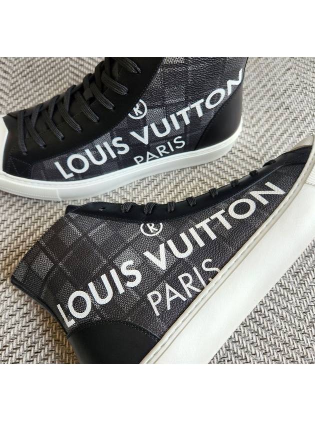 Damier high top sneakers - LOUIS VUITTON - BALAAN 4