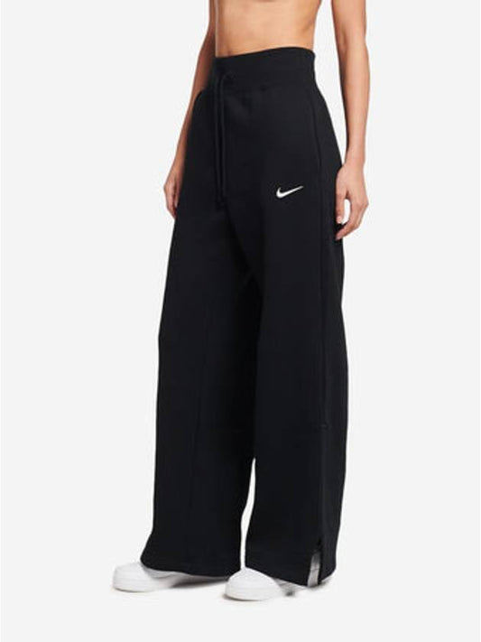 Phoenix Fleece Straight Pants Black - NIKE - BALAAN 2