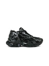 Men's Mesh Runner Low Top Sneakers Black - BALENCIAGA - BALAAN.