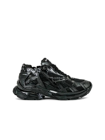 Men's Mesh Runner Low Top Sneakers Black - BALENCIAGA - BALAAN.