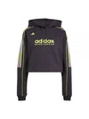 adidas HOUSE OF TIRO Stella 3S Fleece Crop Hoodie JJ3127 - ADIDAS - BALAAN 1