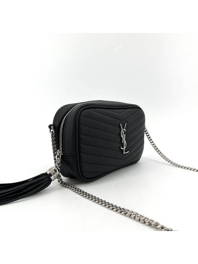 Lou Mini Matelasse shoulder bag and cross 612579 - SAINT LAURENT - BALAAN 4