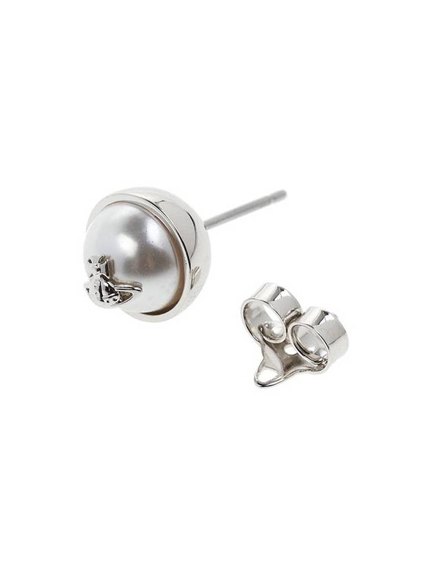 Olga Pearl Small Earrings Silver - VIVIENNE WESTWOOD - BALAAN 6