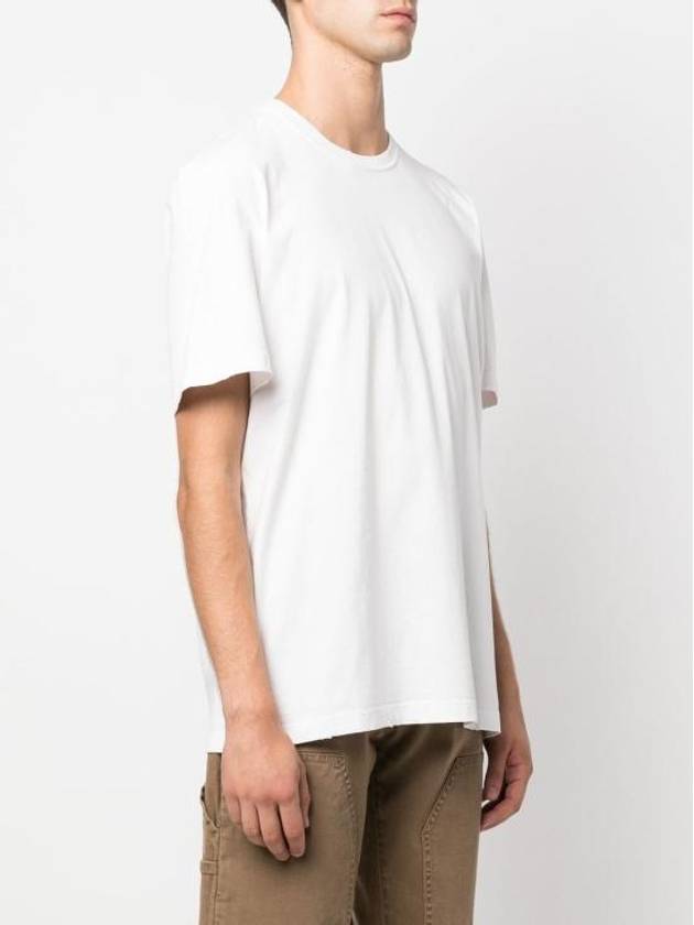 Golden Collection Distress Treatment Short Sleeve T-Shirt White - GOLDEN GOOSE - BALAAN 3