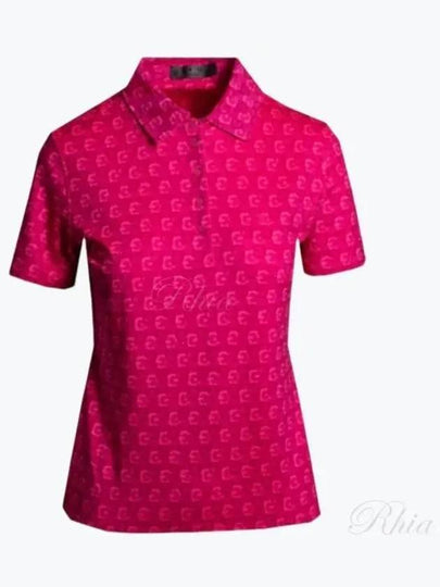 Women's Mini GS Jersey Short Sleeve Polo Shirt Pink - G/FORE - BALAAN 2