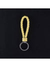 Intrecciato Lambskin Key Holder Sorbet - BOTTEGA VENETA - BALAAN 3