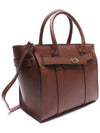 Small Classic Grain Zipped Bayswater Tote Bag Oak - MULBERRY - BALAAN 4