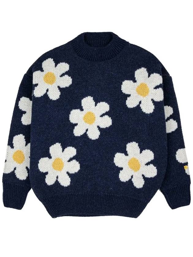 Kids Big Flower Jacquard Over Knit 223AC114 430 - BOBO CHOSES - BALAAN 2