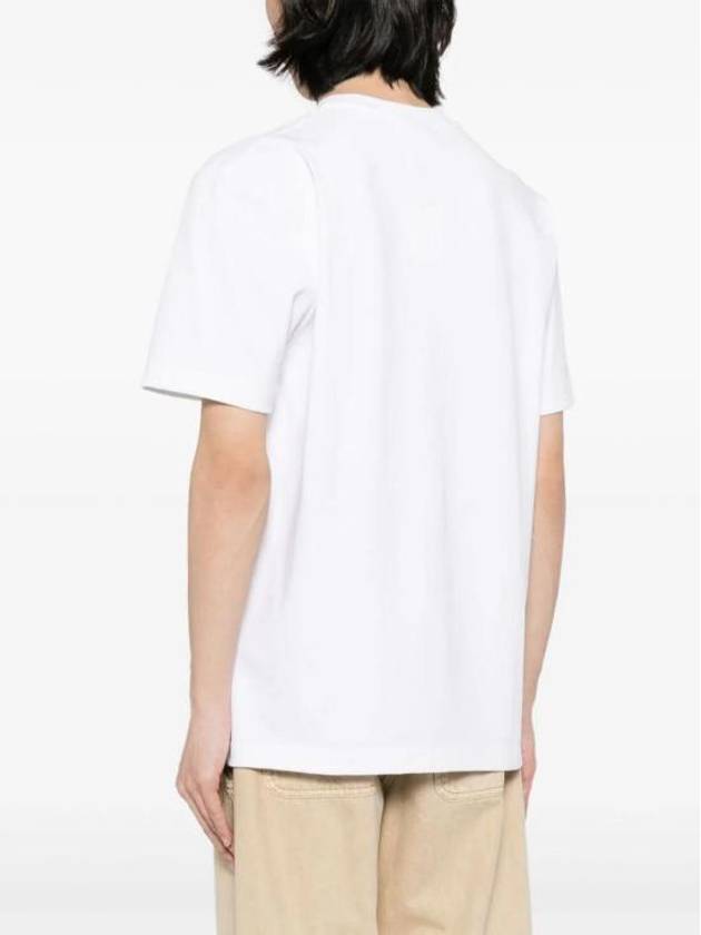 Le Gros Grain Logo Short Sleeve T-Shirt White - JACQUEMUS - BALAAN 6