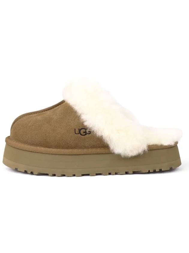 Women's Diskett Fleece Platform Slippers Brown - UGG - BALAAN 5