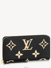 Zippy Monogram Long Wallet Black Beige - LOUIS VUITTON - BALAAN 5