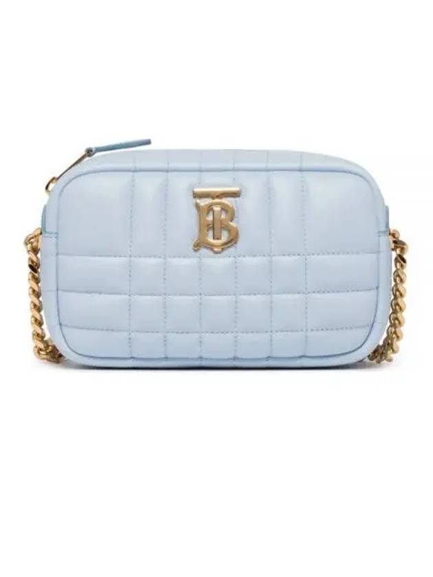 Quilted Mini Lola Camera Cross Bag Light Blue - BURBERRY - BALAAN 2