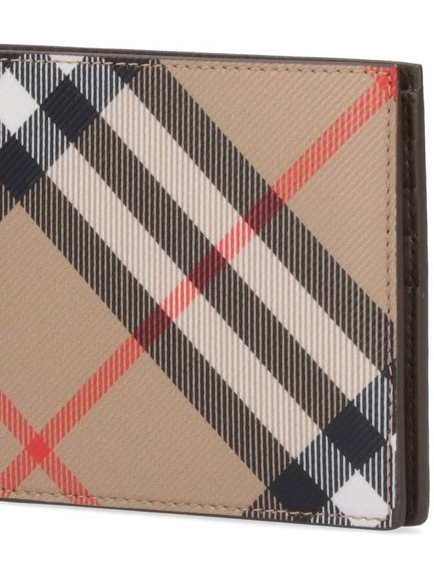 Check Half Wallet Beige - BURBERRY - BALAAN 6