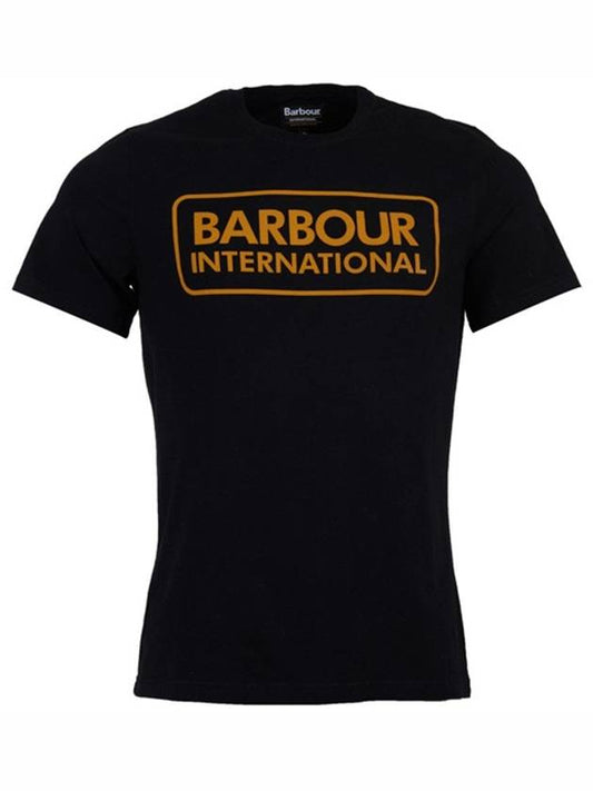 MTS0369BK31 Essential Large Logo Printing Short Sleeve T-Shirt Black Men's T-Shirt TR - BARBOUR - BALAAN 1