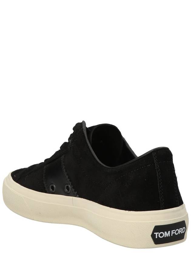 Suede Low Top Sneakers Black - TOM FORD - BALAAN 3