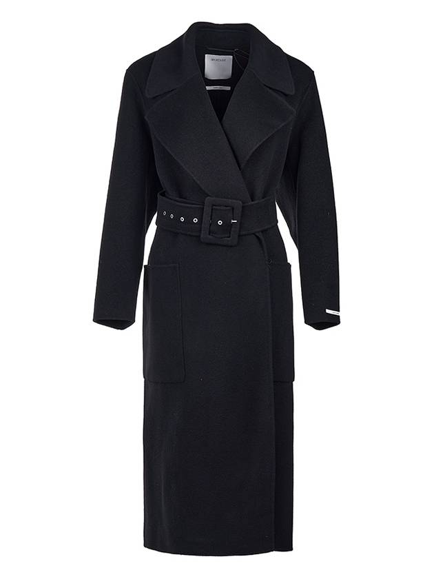 Bimba Double Face Wool Single Coat Black - MAX MARA - BALAAN 2