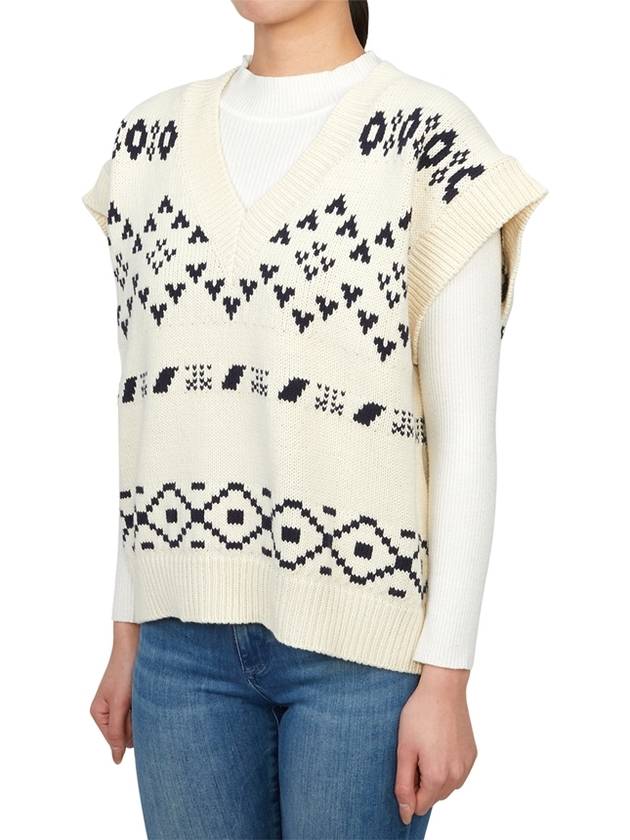 Todi Knit Vest Ivory - MAX MARA - BALAAN 3