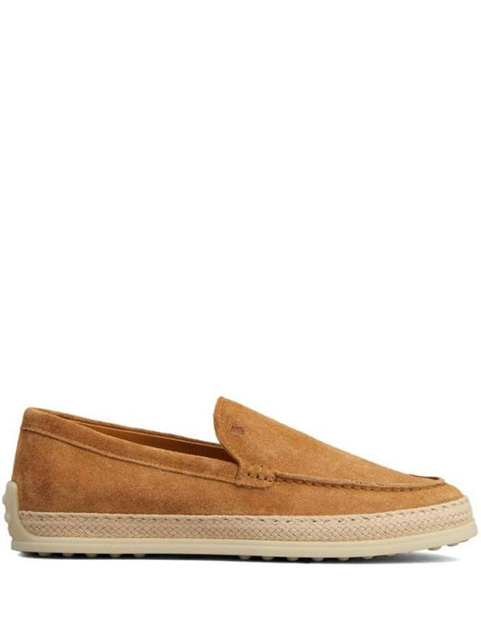 Debossed Logo Suede Espadrilles XXW92K0HU30M8W - TOD'S - BALAAN 1