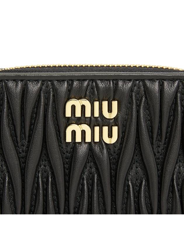 Matelasse Nappa Leather Coin Wallet Black - MIU MIU - BALAAN 6