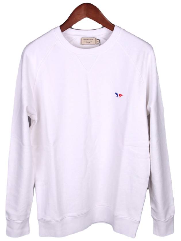 Tricolor Fox Sweatshirt White AM00302KM0002WH - MAISON KITSUNE - BALAAN 1