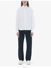 Small Fox Head Patch Classic Long Slevee Shirt White - MAISON KITSUNE - BALAAN 4