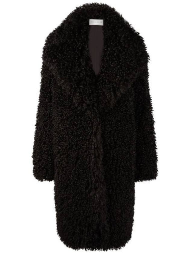 Oversized faux fur coat black - NINA RICCI - BALAAN 1