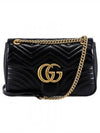 GG Marmont Matelasse Medium Shoulder Bag Black - GUCCI - BALAAN 2