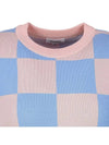 Check pattern round neck knit vest MK3SV073PIK - P_LABEL - BALAAN 7