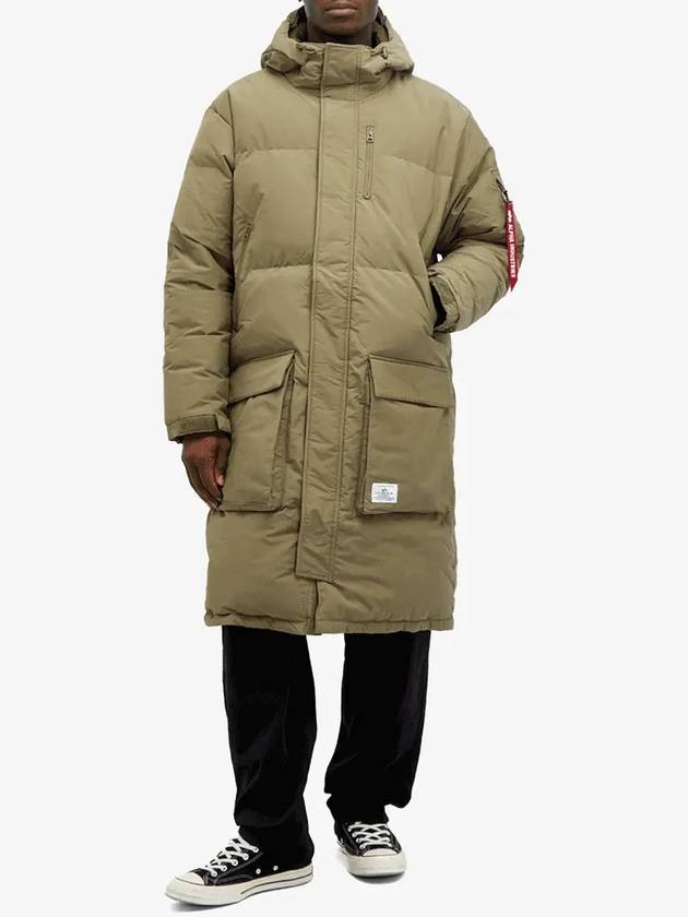 Alpine The Street Men s Long Puffer Parka Padding MJL53500C1OG 107 GREEN - ALPHA INDUSTRIES - BALAAN 1