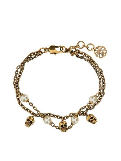 Pearl School Chain Bracelet Gold - ALEXANDER MCQUEEN - BALAAN 2