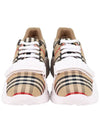 Vintage Check Suede Leather Sneakers Archive Beige - BURBERRY - BALAAN 4