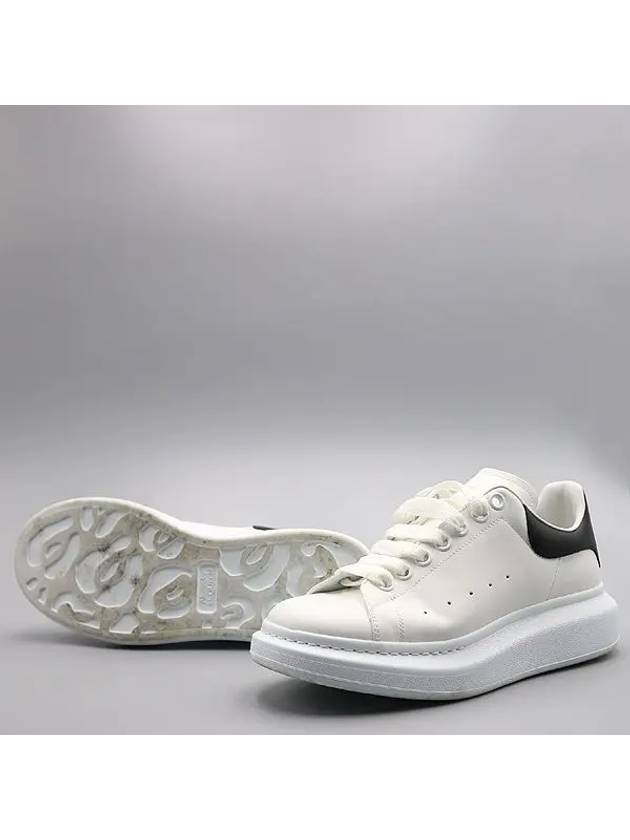 553680 White Leather Black Tab Oversole Men s Sneakers 40 265MM - ALEXANDER MCQUEEN - BALAAN 3