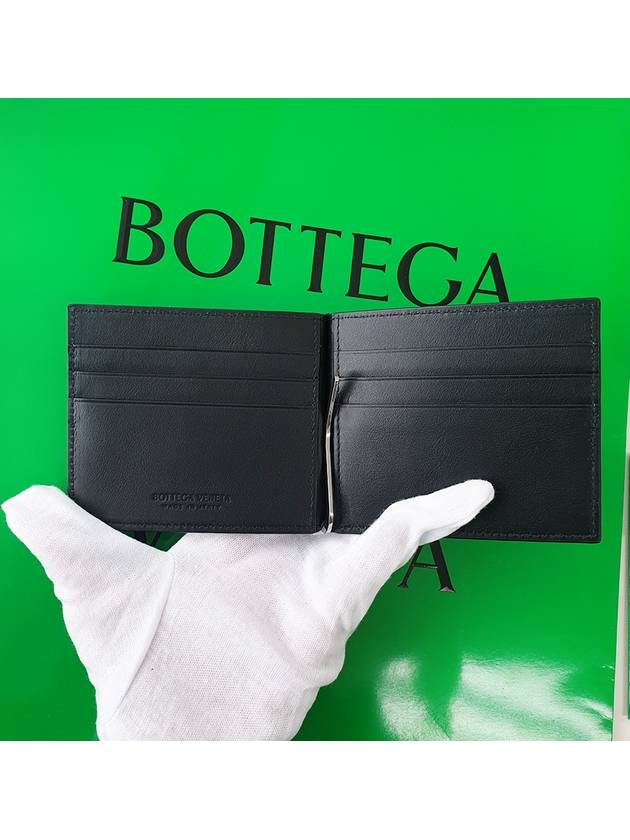 Intrecciato Bill Clip Card Wallet Black - BOTTEGA VENETA - BALAAN 5