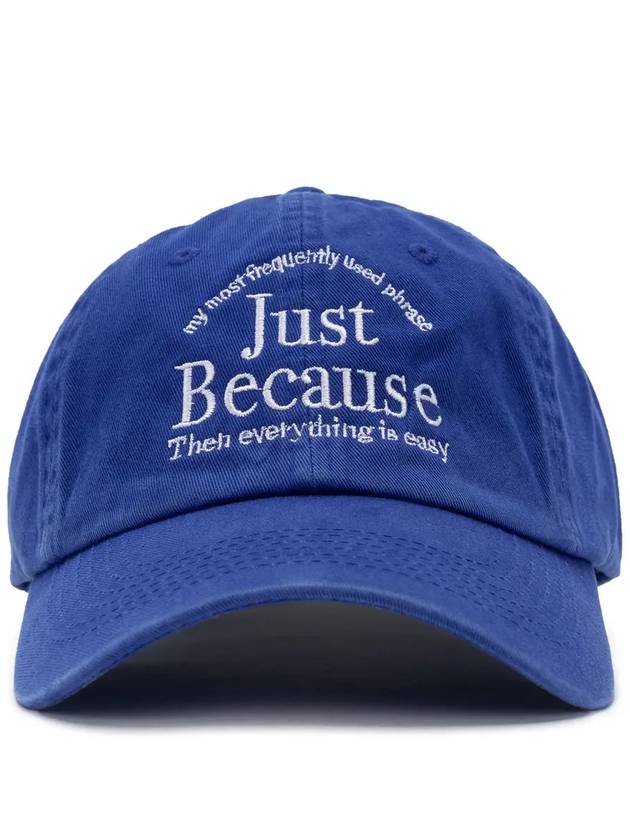 JUST BECAUSE WASHED BALL CAP ROY - POLYGRAM - BALAAN 6