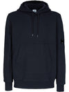 Men's Lens Wappen Fleece Hoodie Navy - CP COMPANY - BALAAN 2