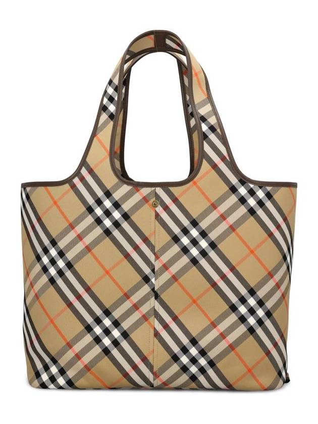 Check Medium Tote Bag Sand - BURBERRY - BALAAN 3