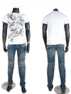 Dragon Short Sleeve T-Shirt White - BALMAIN - BALAAN.