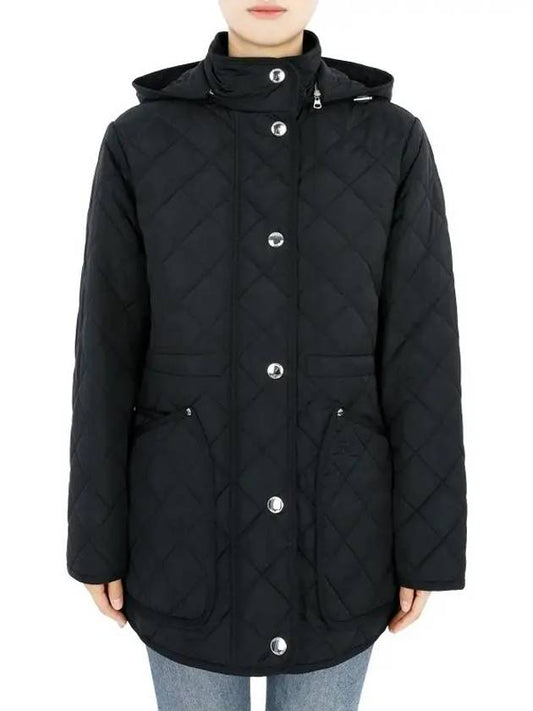 Women s Roxburgh quilted padded jacket black 8070967 - BURBERRY - BALAAN 1