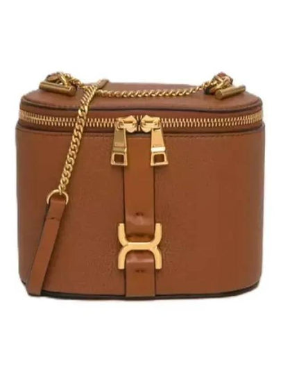 Marcie Vanity Mini Chain Grained Leather Cross Bag Brown - CHLOE - BALAAN 2