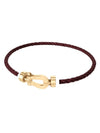 Force 10 Gold Hardware Bracelet Brown - FRED - BALAAN 1