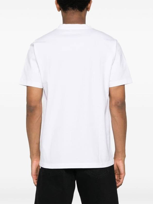 Short Sleeve T-Shirt OMAA027C99JER017 0110 White - OFF WHITE - BALAAN 5