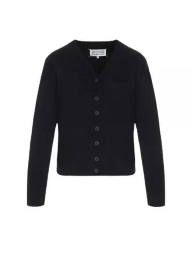 4 Stitch Lambswool Cardigan Navy - MAISON MARGIELA - BALAAN 2