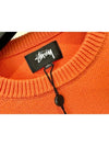 Sleeve Logo Sweater Knit 117176 Orange MENS L XL XXL - STUSSY - BALAAN 6